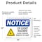 Signmission UV Light Hazard Avoid Looking Sign, Vinyl Decal, 14in W x 10in L, 2PK OS-2PACK-NS-D-1014-L-18852 - alternate 6